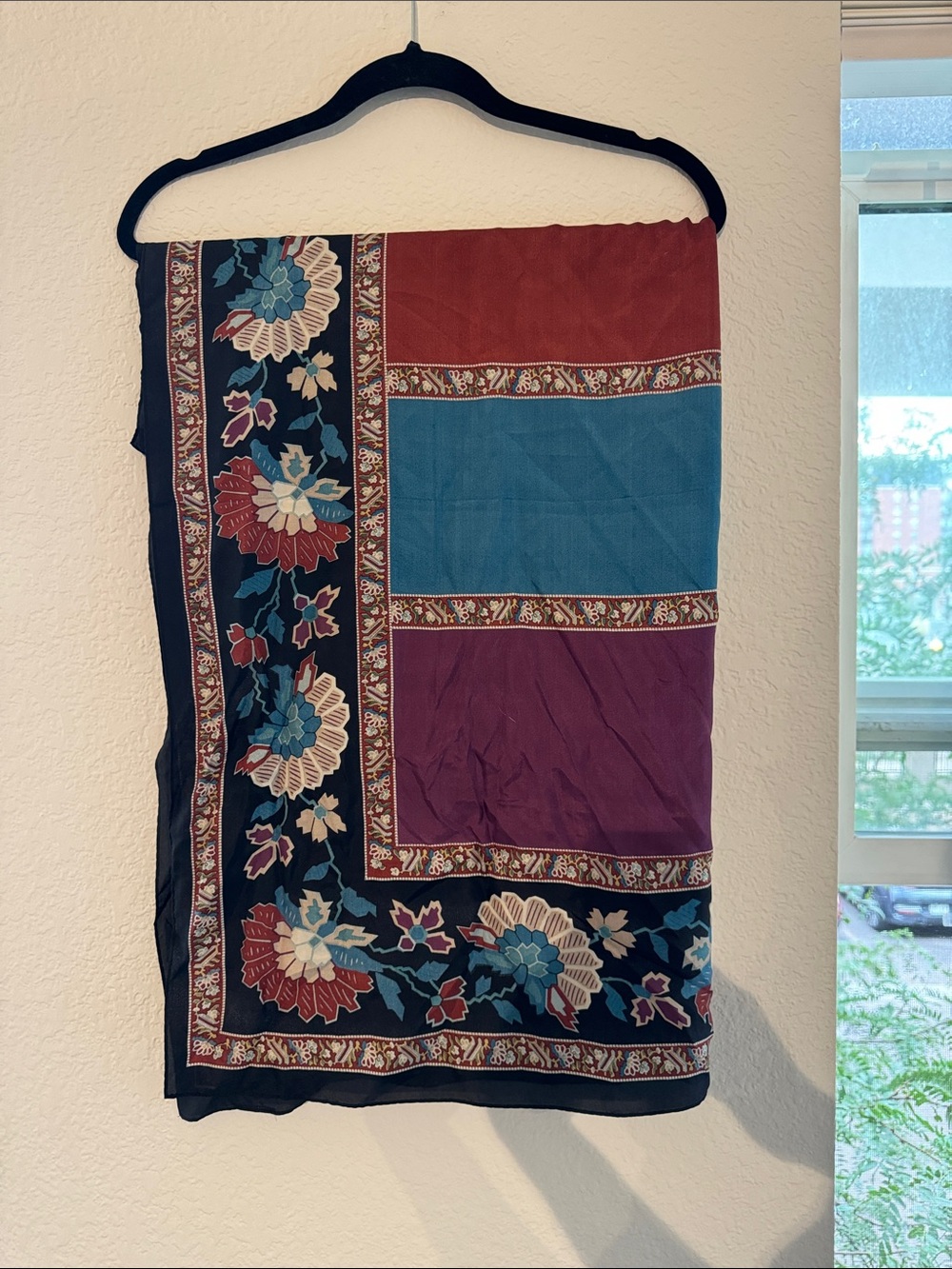 vintage Oscar de la Renta square silk scarf